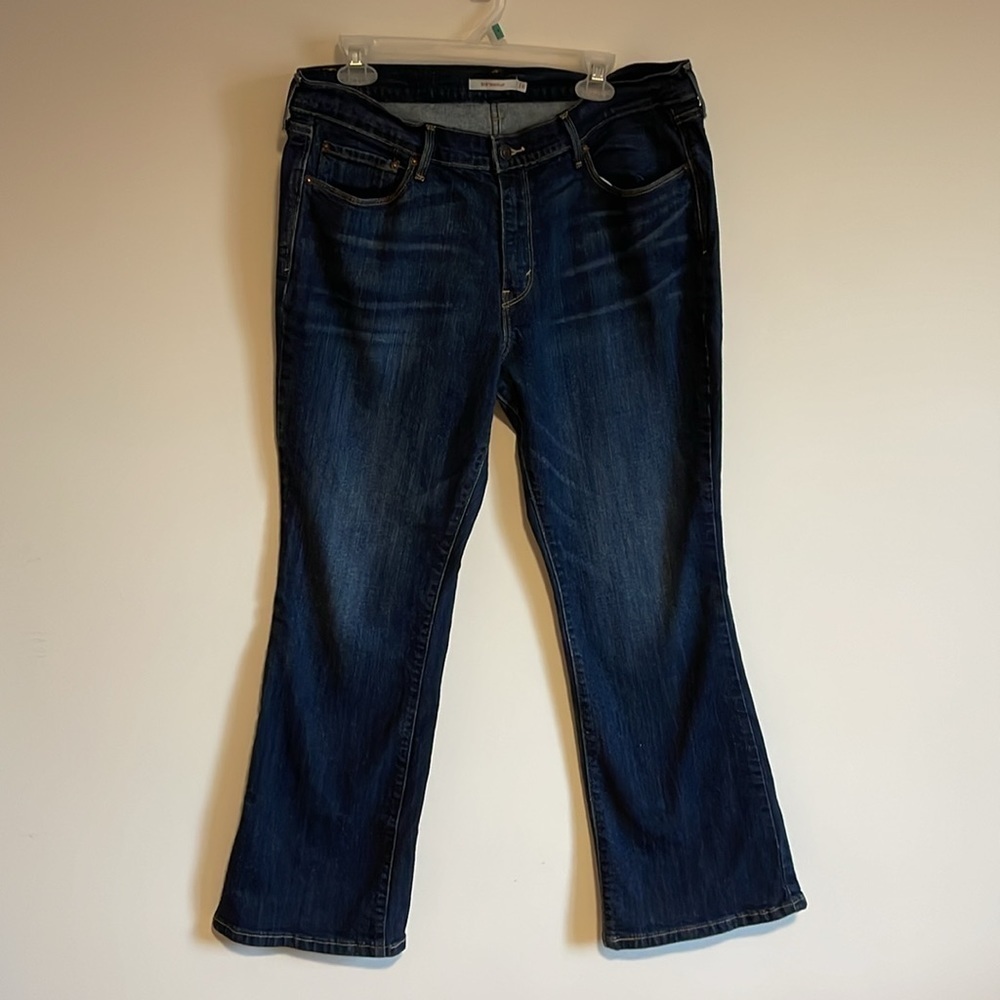 Dark Wash Women’s Bootcut Jeans - Navy Blue